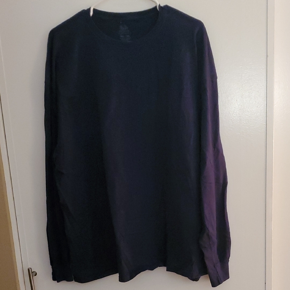 Fruit of the Loom Dark Blue Long Sleeve Tee